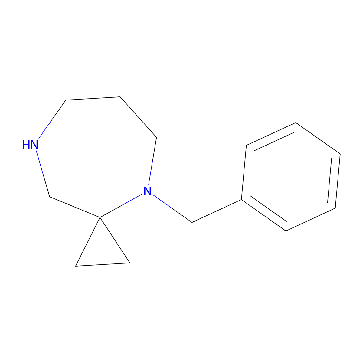 4-Benzyl-4,8-diazaspiro[2.6]nonane molecular structure, CAS 1354685-48-5