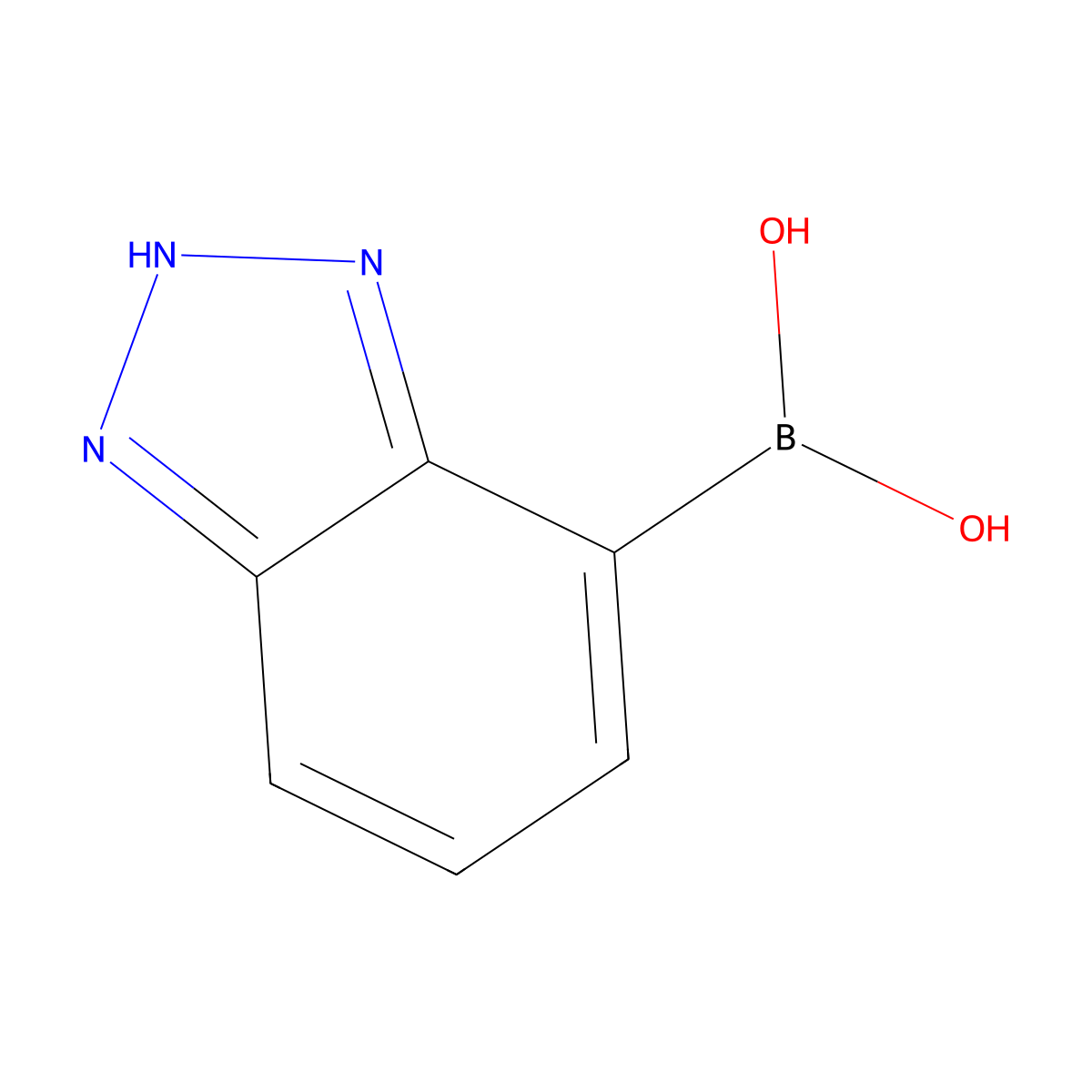 (1H-1,2,3-benzotriazol-4-yl)boronic acid molecular structure, CAS 1354701-14-6