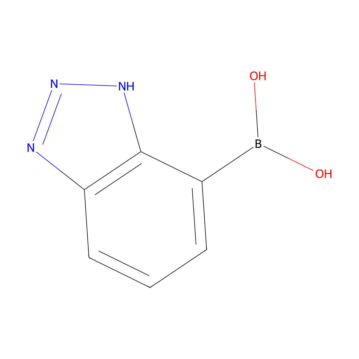 (1H-1,2,3-benzotriazol-4-yl)boronic acid molecular structure, CAS 1354701-14-6