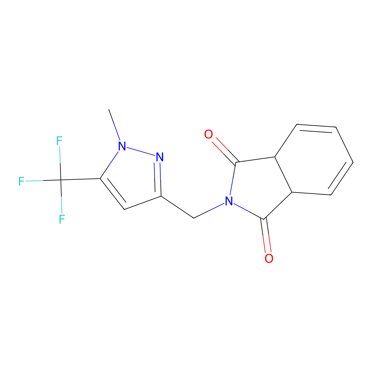 2-{[1-methyl-5-(trifluoromethyl)-1H-pyrazol-3-yl]methyl}-3a,7a-dihydro-1H-isoindole-1,3(2H)-dione molecular structure, CAS 1354703-89-1