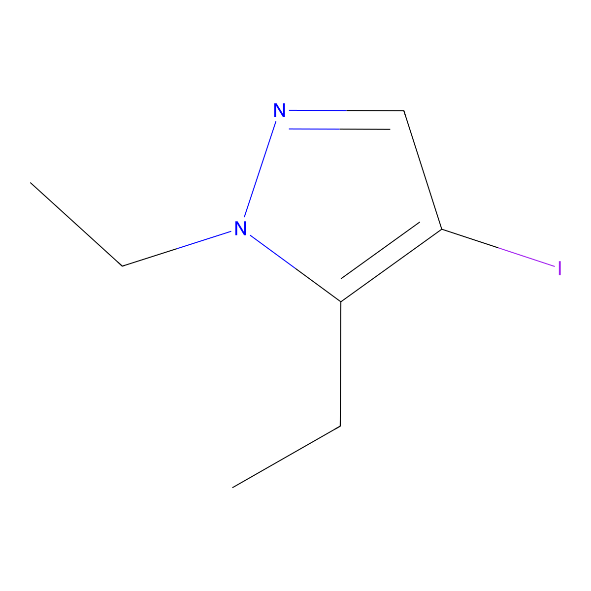 1,5-Diethyl-4-iodo-1H-pyrazole molecular structure, CAS 1354704-11-2