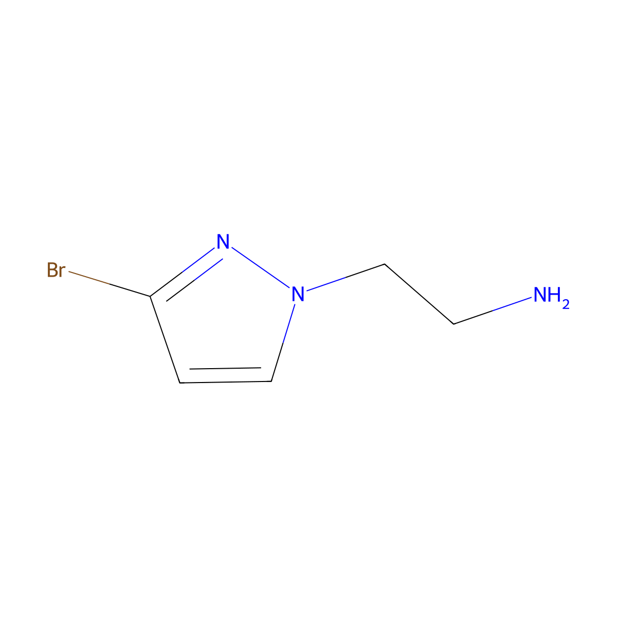 2-(3-bromo-1H-pyrazol-1-yl)ethan-1-amine molecular structure, CAS 1354704-51-0