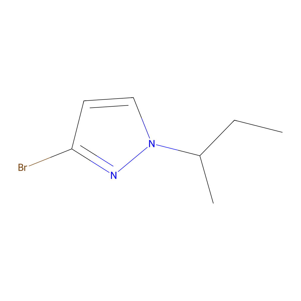 3-Bromo-1-sec-butyl-1H-pyrazole molecular structure, CAS 1354706-11-8