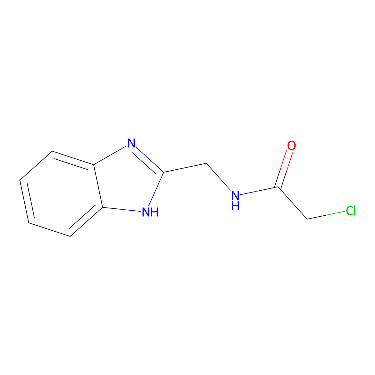 N-(1H-benzimidazol-2-ylmethyl)-2-chloroacetamide molecular structure, CAS 135471-86-2