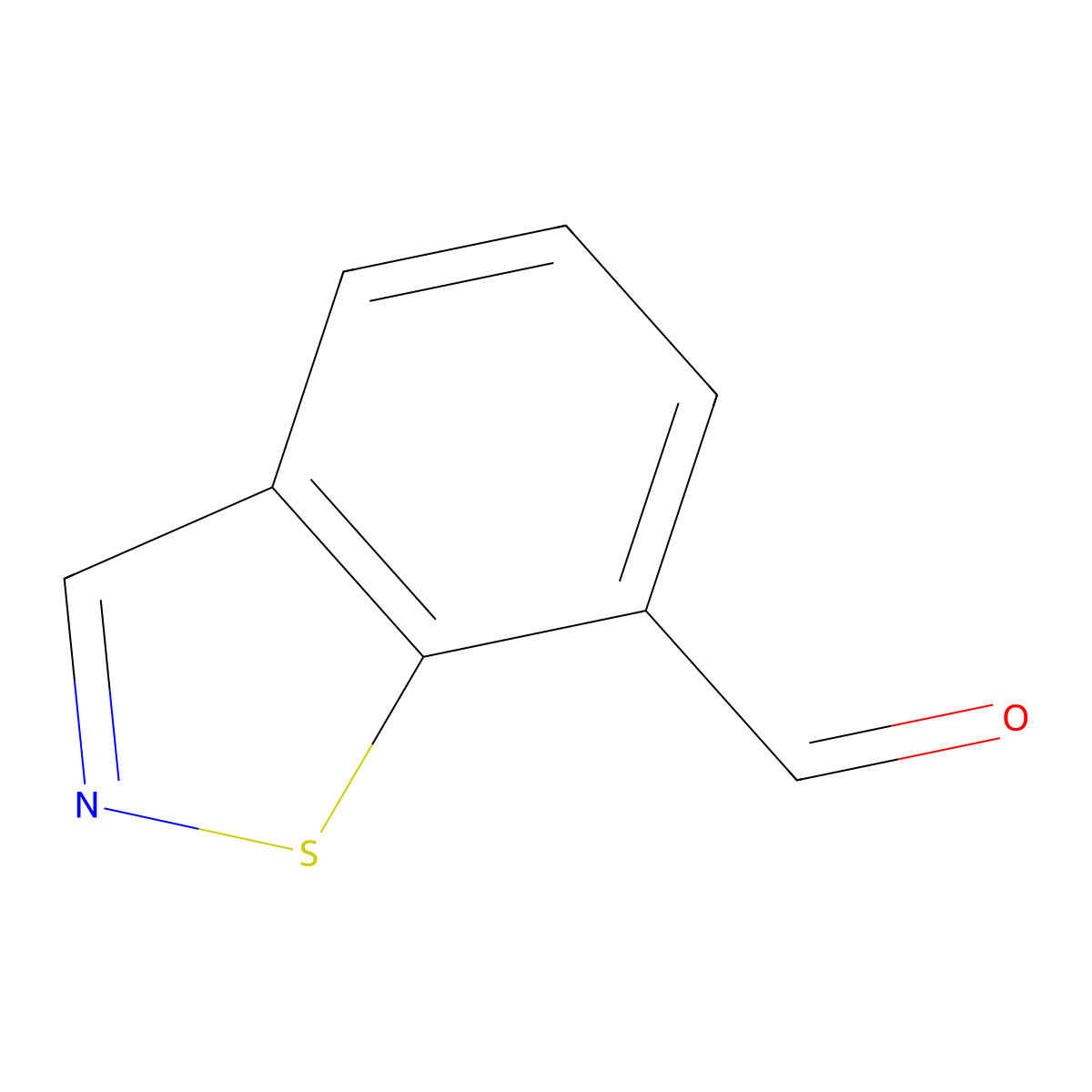 Benzo[d]isothiazole-7-carbaldehyde molecular structure, CAS 1354746-44-3