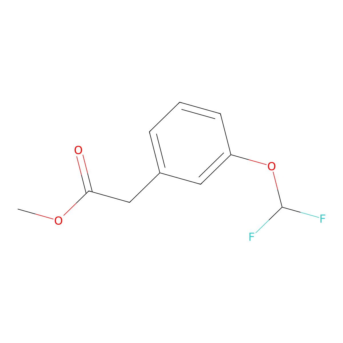 Methyl 2-(3-(difluoromethoxy)phenyl)acetate molecular structure, CAS 1354757-93-9