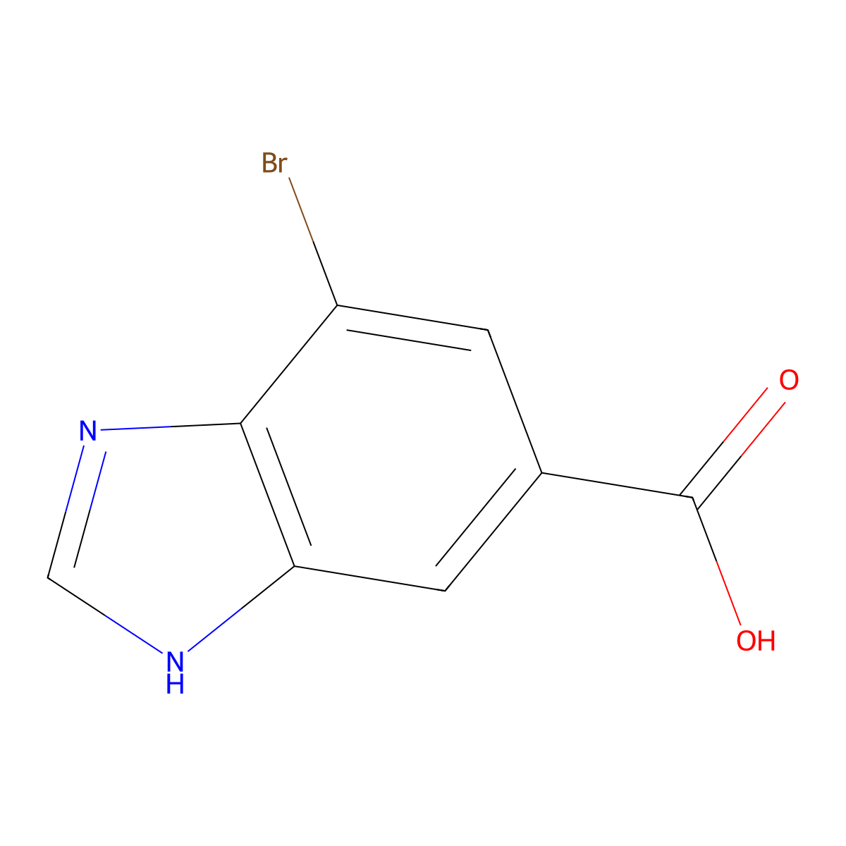 7-Bromobenzodiazole-5-carboxylic acid molecular structure, CAS 1354757-98-4