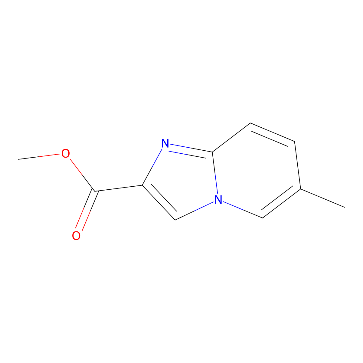Methyl 6-methylimidazo[1,2-a]pyridine-2-carboxylate molecular structure, CAS 1354766-75-8