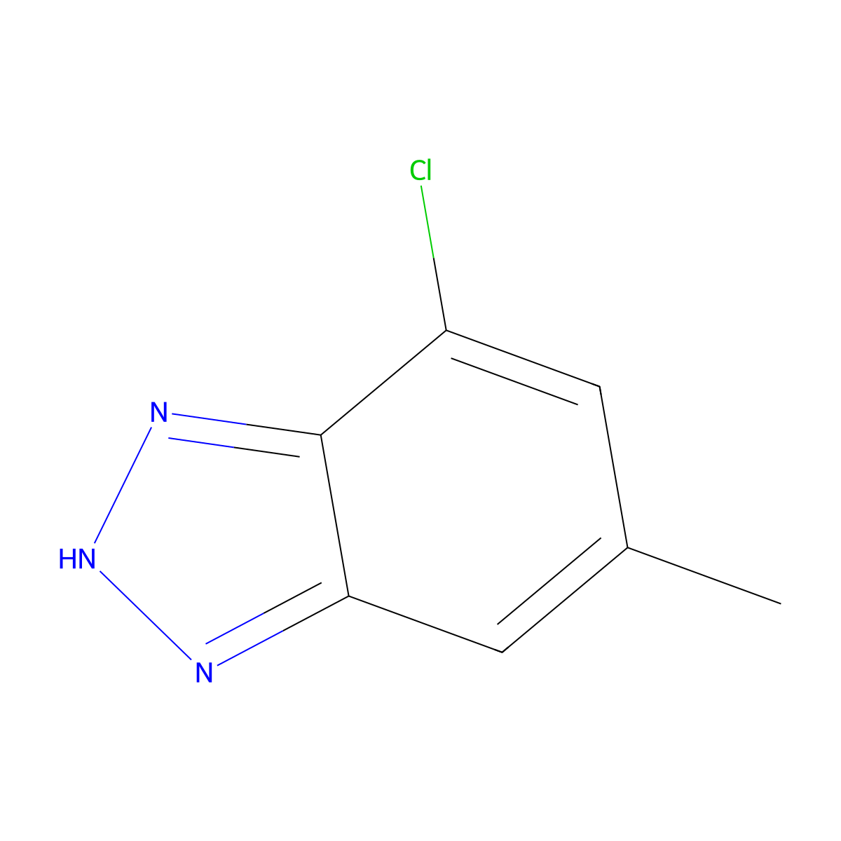 7-chloro-5-methyl-1H-benzotriazole molecular structure, CAS 1354771-98-4