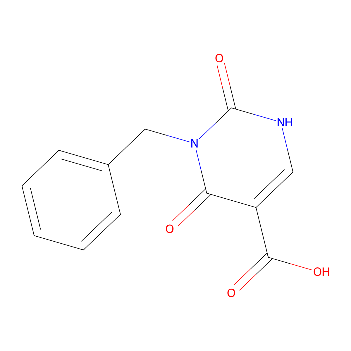 3-Benzyl-2,4-dioxo-1,2,3,4-tetrahydropyrimidine-5-carboxylic acid molecular structure, CAS 1354773-11-7