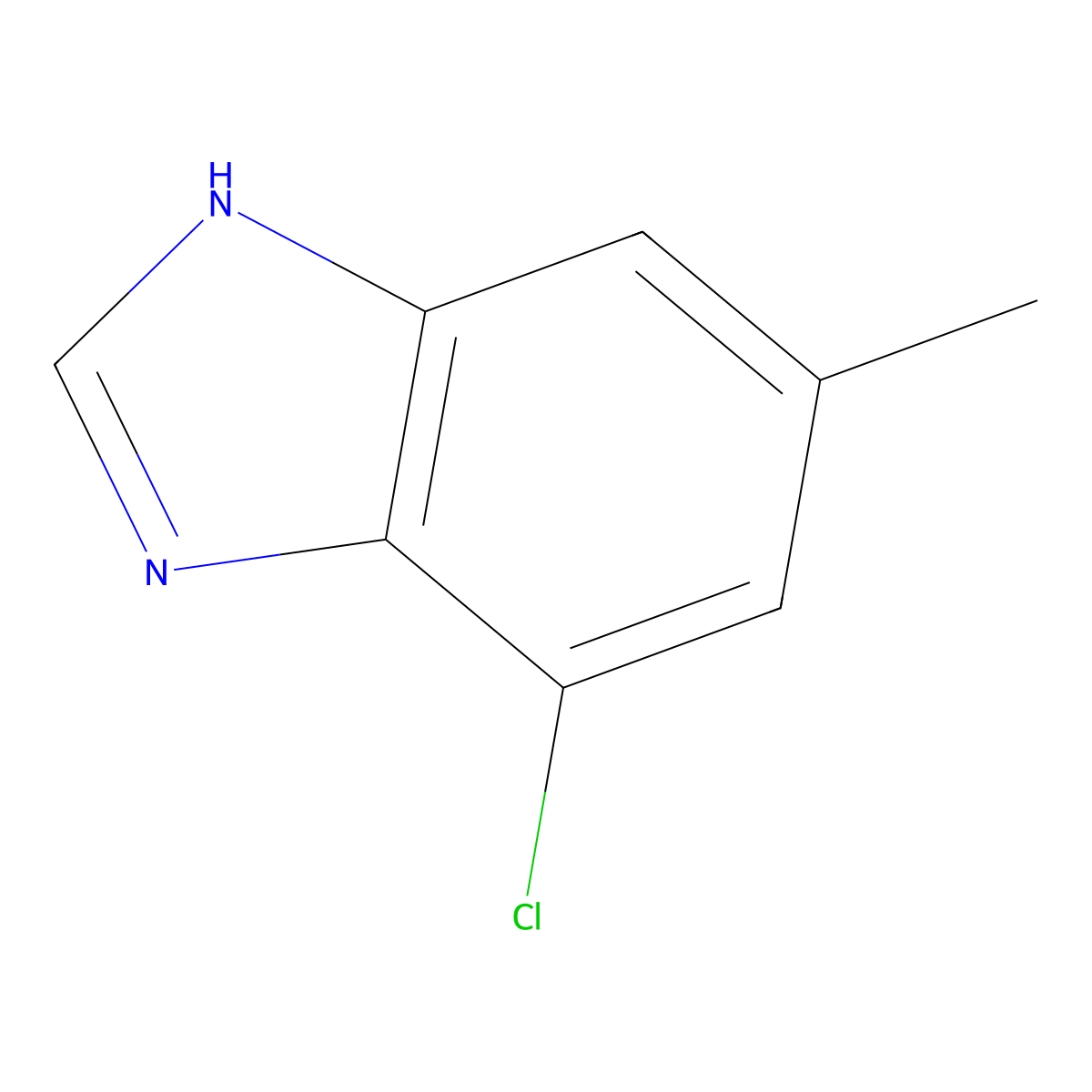 4-Chloro-6-methyl-1H-benzo[d]imidazole molecular structure, CAS 1354777-47-1