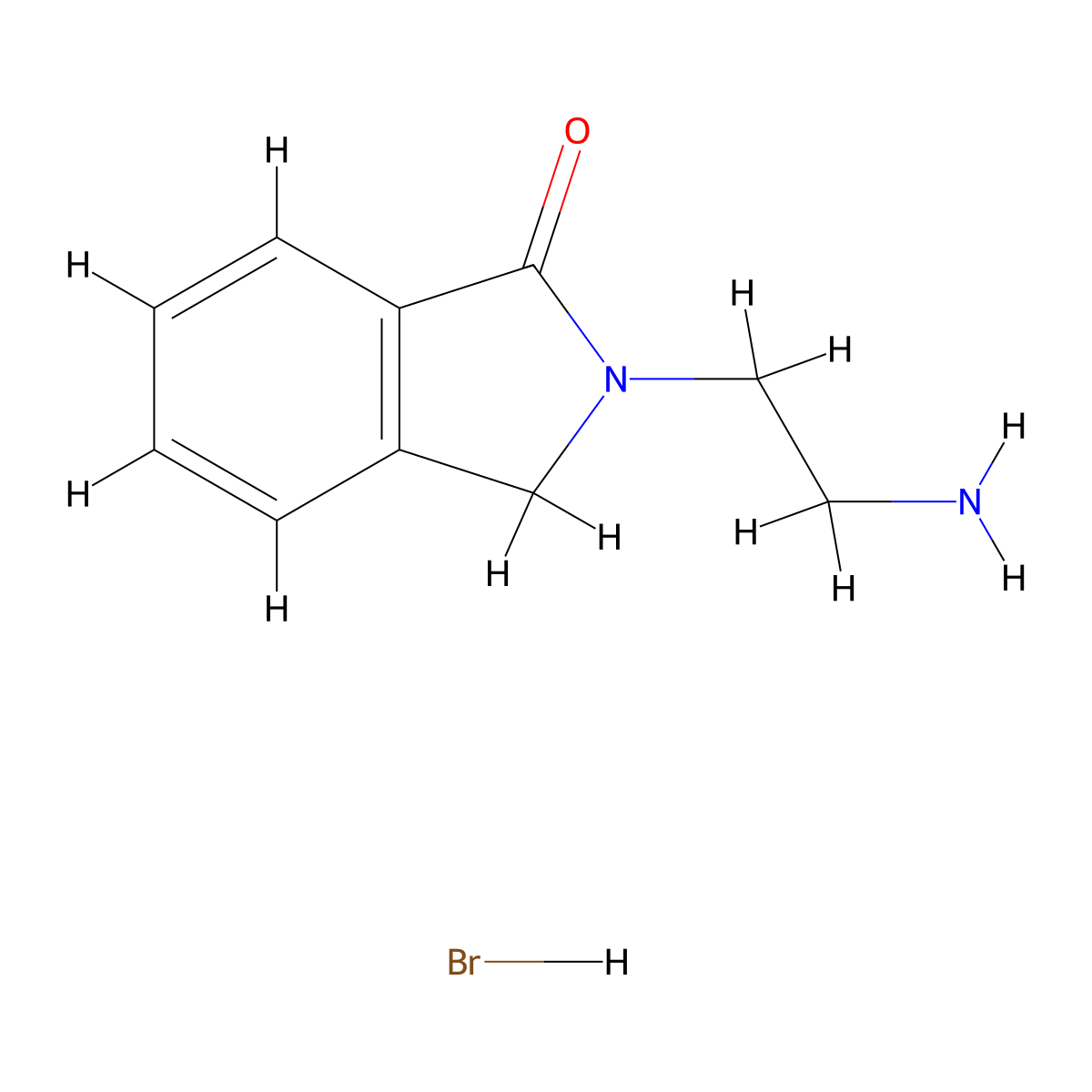 2-(2-Aminoethyl)isoindolin-1-one hydrobromide molecular structure, CAS 1354782-66-3