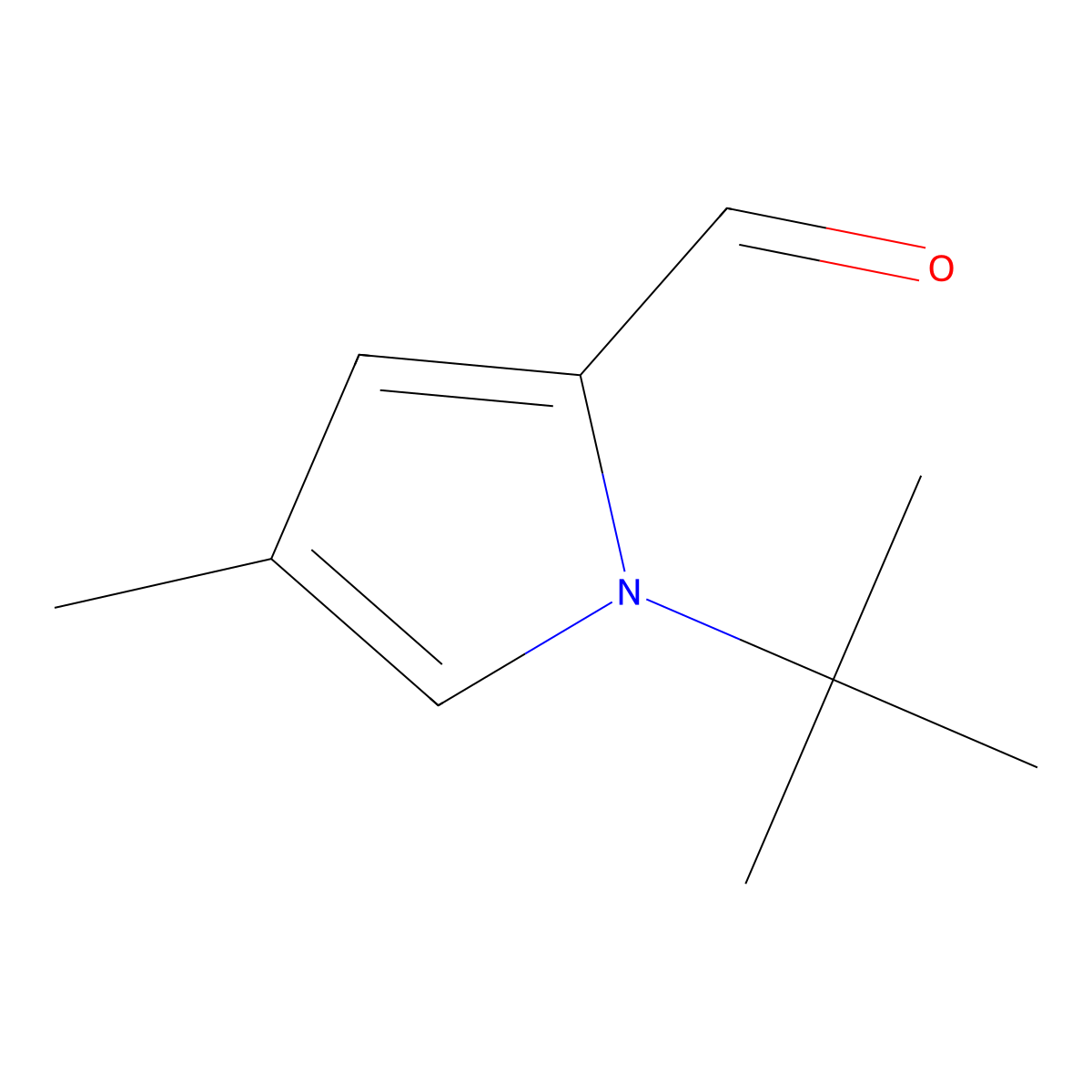 1-(tert-Butyl)-4-methyl-1H-pyrrole-2-carbaldehyde molecular structure, CAS 1354783-20-2