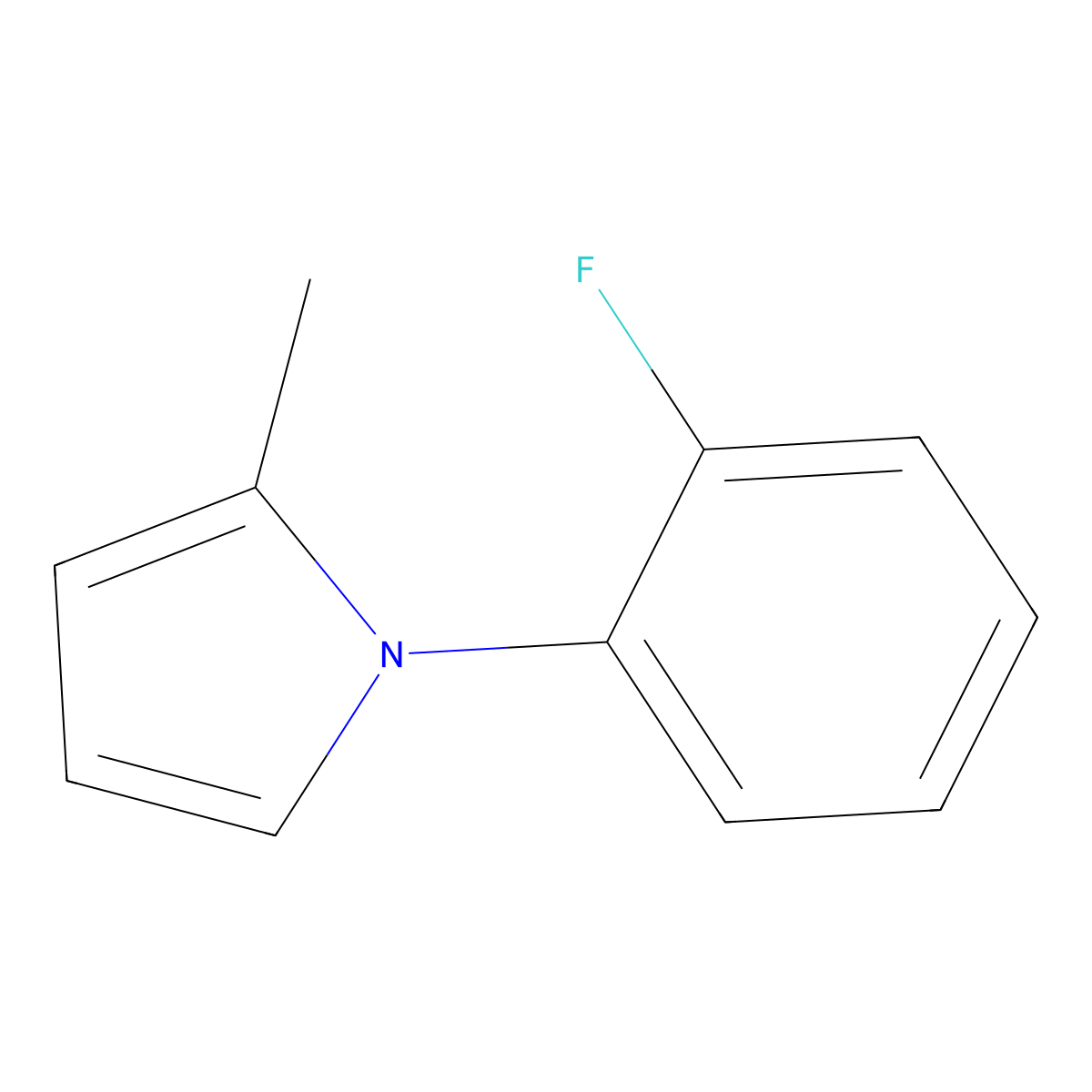 1-(2-Fluorophenyl)-2-methyl-1H-pyrrole molecular structure, CAS 1354784-00-1