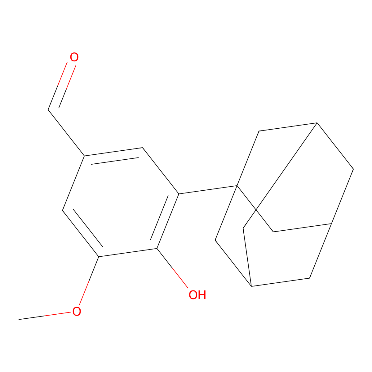 3-(1-Adamantyl)-4-hydroxy-5-methoxybenzaldehyde molecular structure, CAS 1354784-04-5