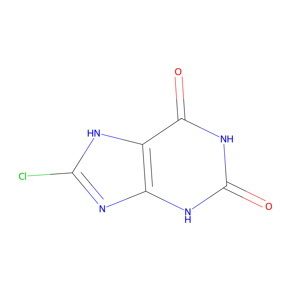 8-Chloroxanthine molecular structure, CAS 13548-68-0