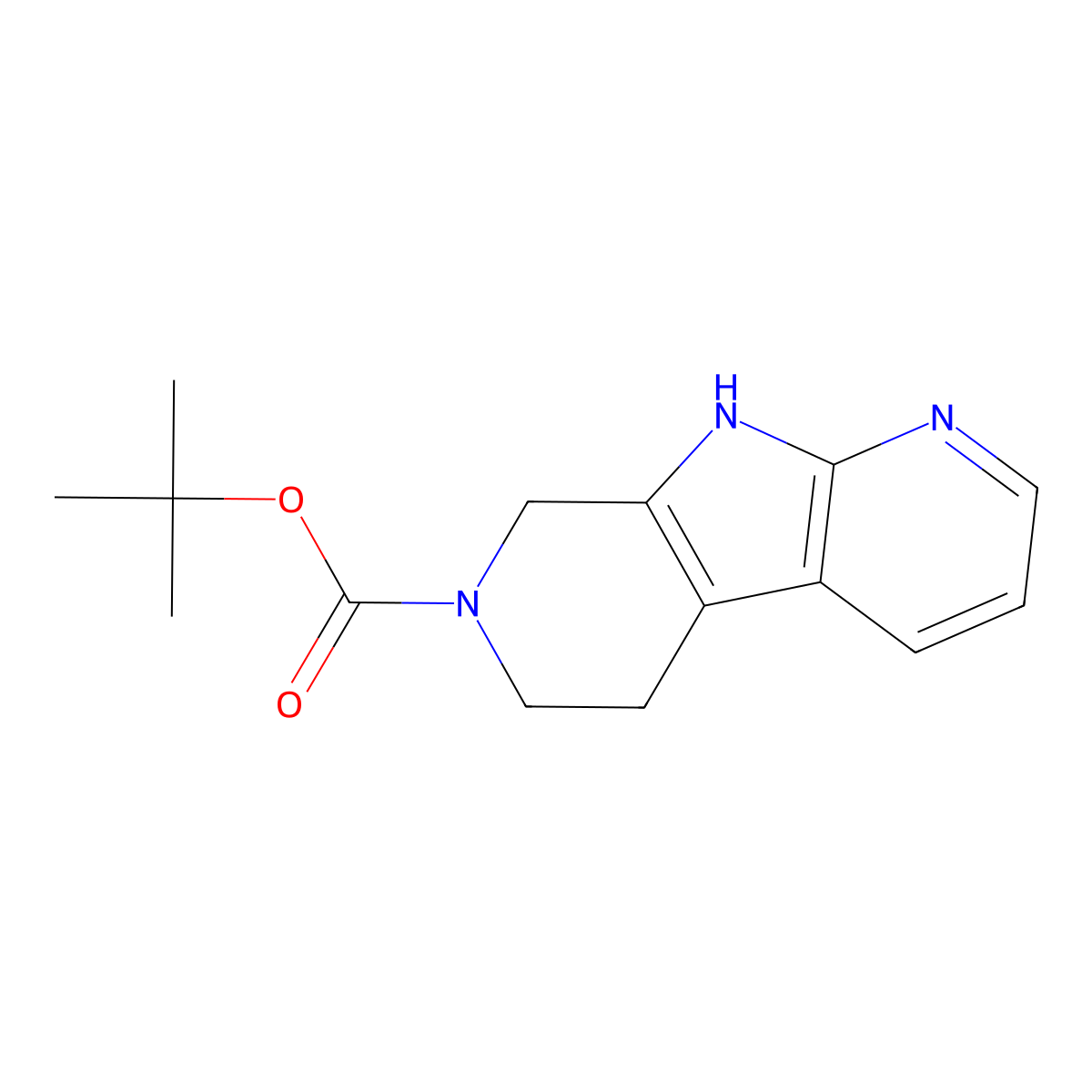 Tert-butyl 5,6,8,9-tetrahydro-7H-pyrrolo[2,3-B:5,4-C']dipyridine-7-carboxylate molecular structure, CAS 1354801-07-2