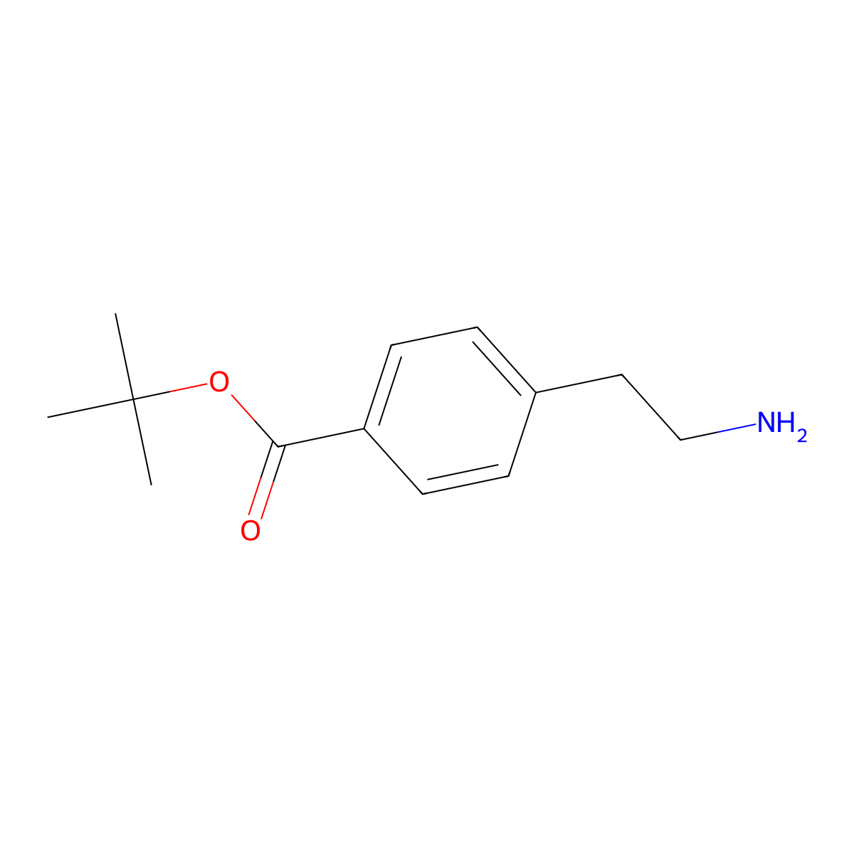 tert-Butyl 4-(2-aminoethyl)benzoate molecular structure, CAS 135482-70-1