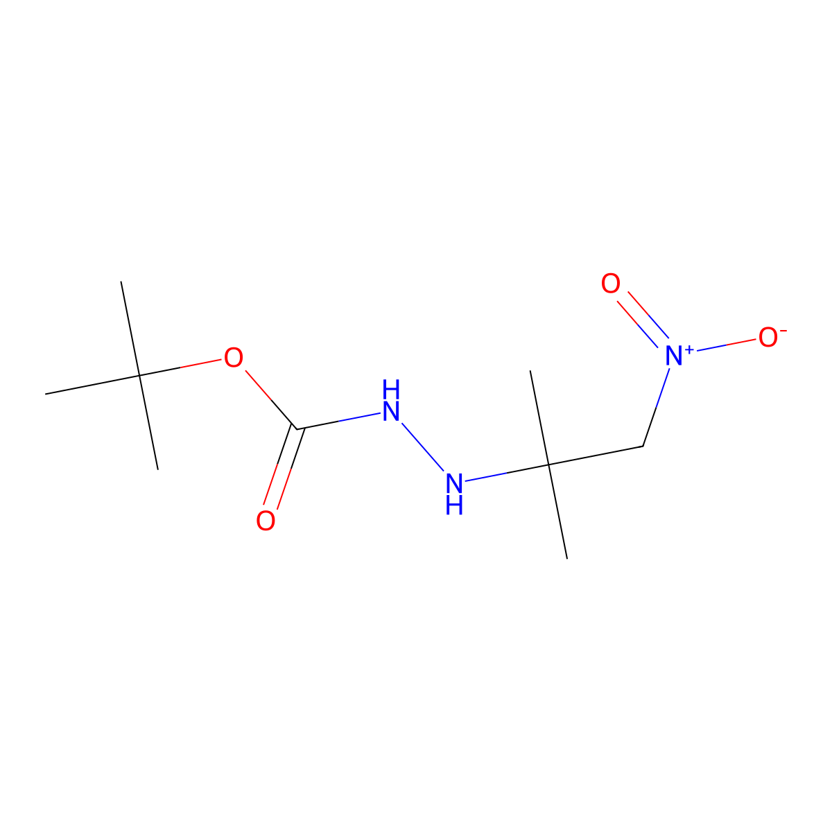tert-Butyl 2-(2-methyl-1-nitropropan-2-yl)hydrazinecarboxylate molecular structure, CAS 1354825-84-5