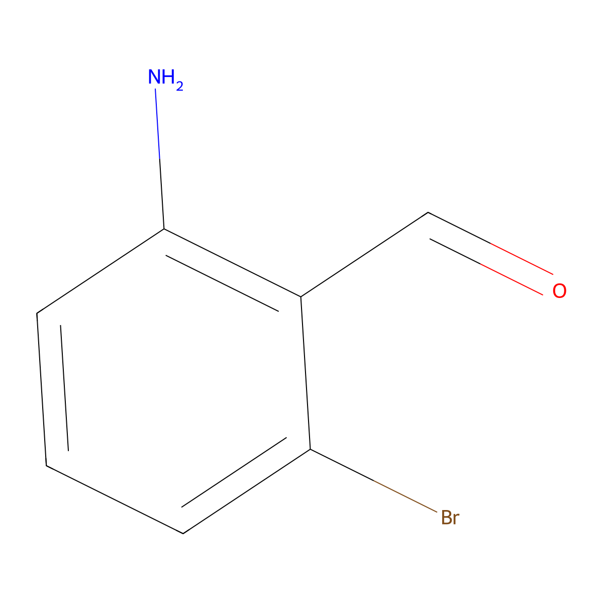2-Amino-6-bromobenzaldehyde molecular structure, CAS 135484-74-1