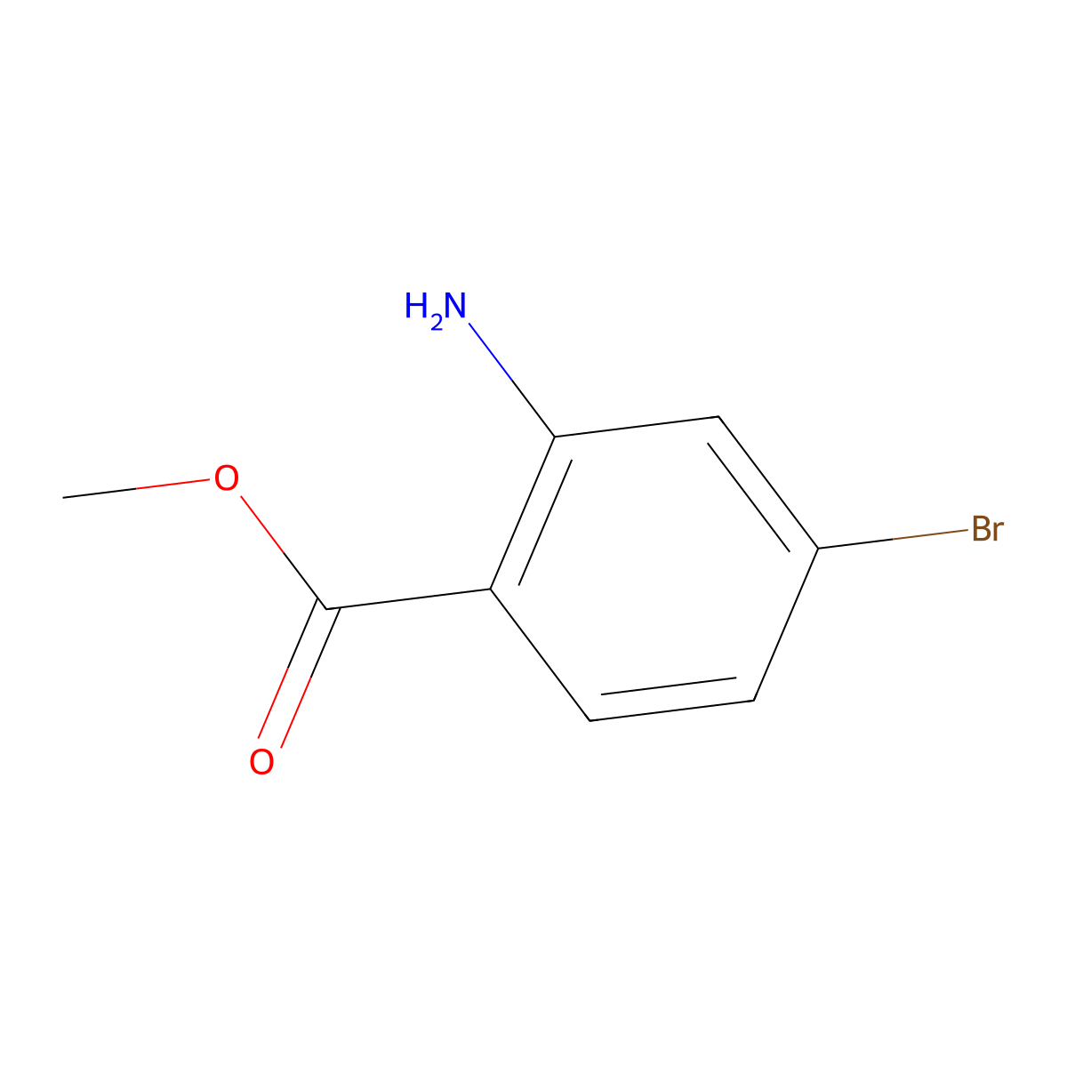 Methyl 2-Amino-4-bromobenzoate molecular structure, CAS 135484-83-2