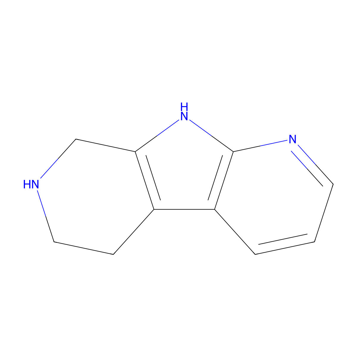 6,7,8,9-Tetrahydro-5H-pyrrolo[2,3-b:5,4-c']dipyridine molecular structure, CAS 1354893-21-2