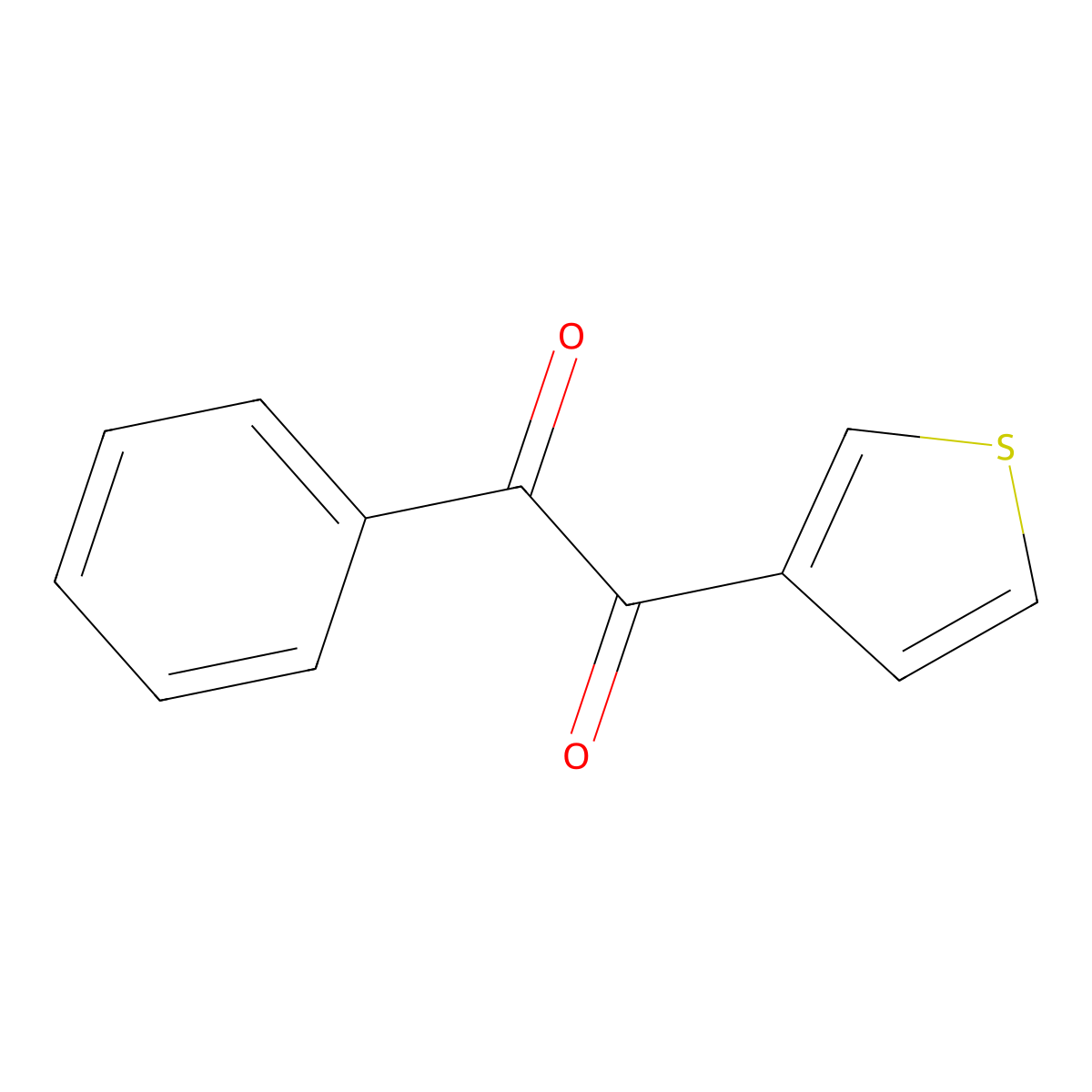 1-Phenyl-2-(thiophen-3-yl)ethane-1,2-dione molecular structure, CAS 135490-84-5