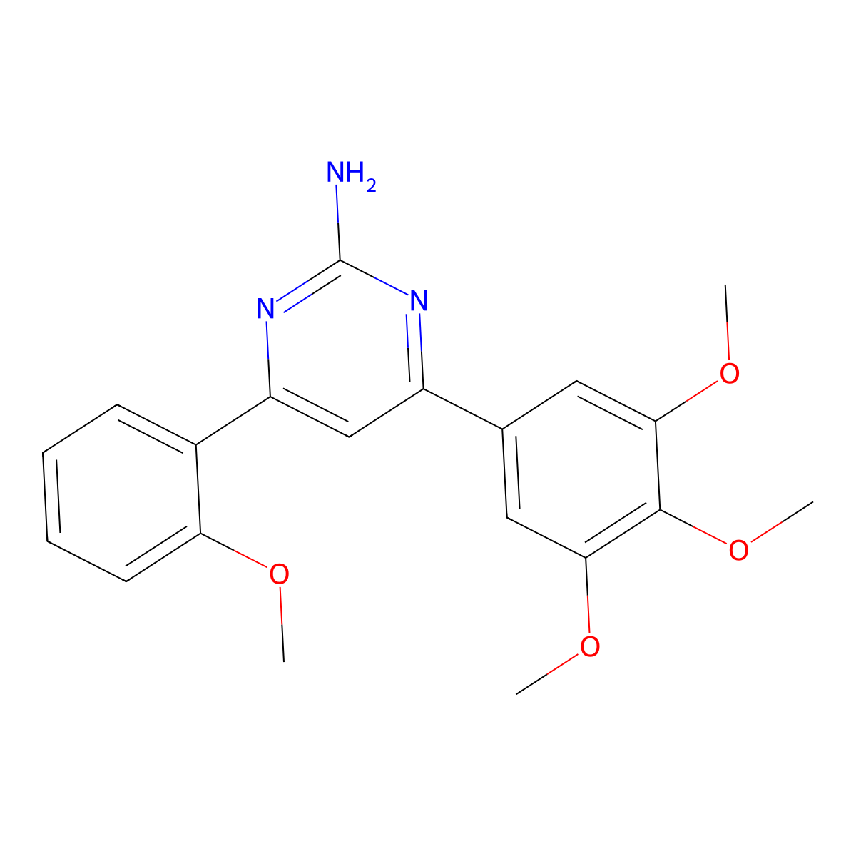 4-(2-Methoxyphenyl)-6-(3,4,5-trimethoxyphenyl)pyrimidin-2-amine molecular structure, CAS 1354927-07-3