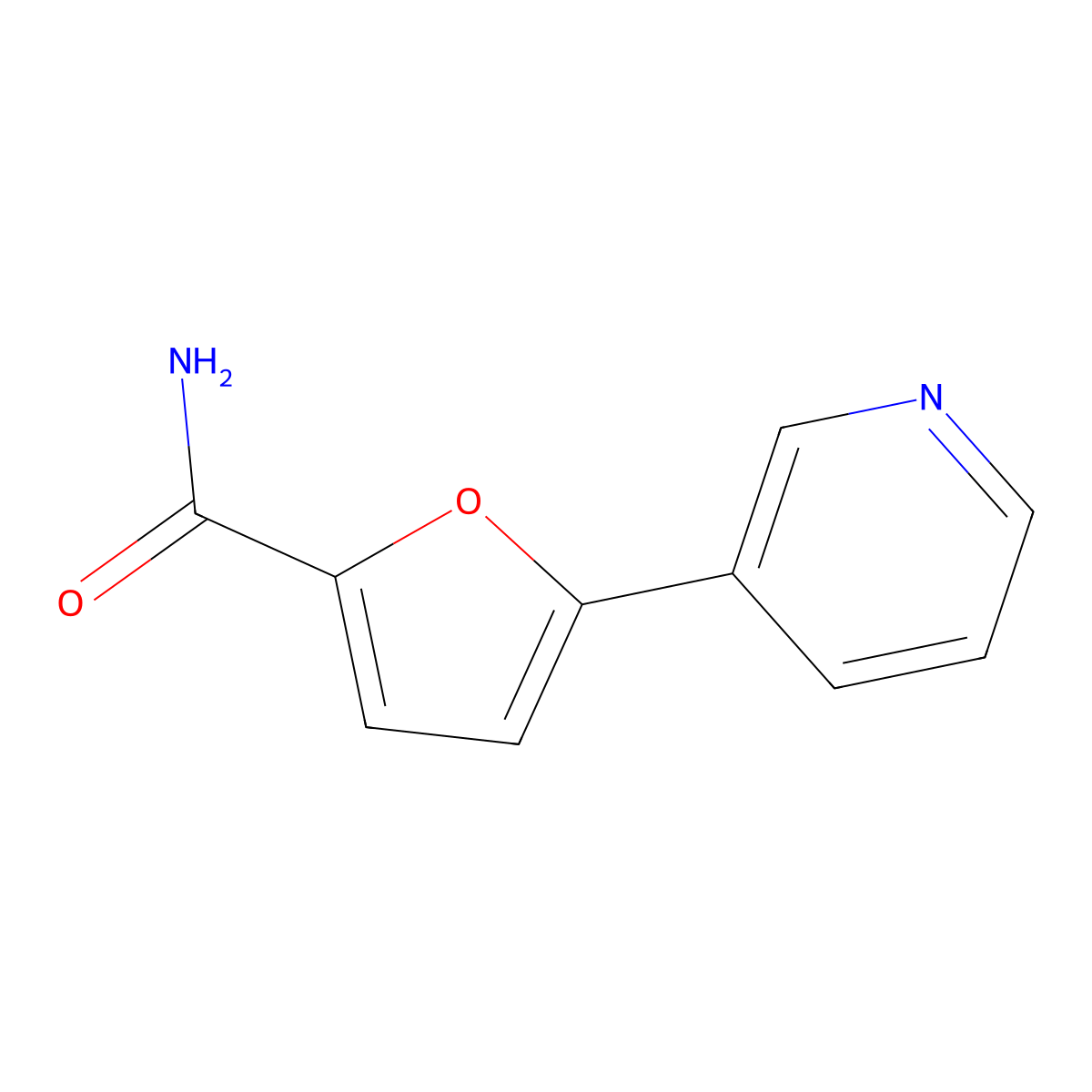 5-(3-pyridinyl)-2-Furancarboxamide molecular structure, CAS 1354929-40-0