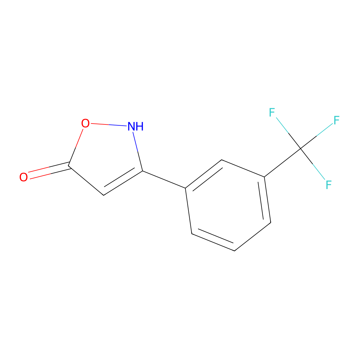 3-[3-(Trifluoromethyl)phenyl]-1,2-oxazol-5-ol molecular structure, CAS 1354930-06-5