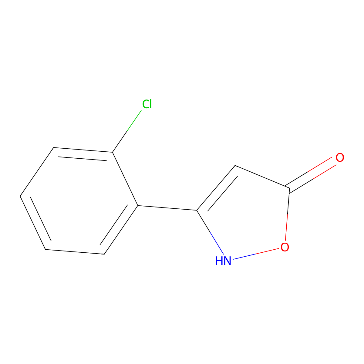 3-(2-Chlorophenyl)-1,2-oxazol-5-ol molecular structure, CAS 1354938-66-1