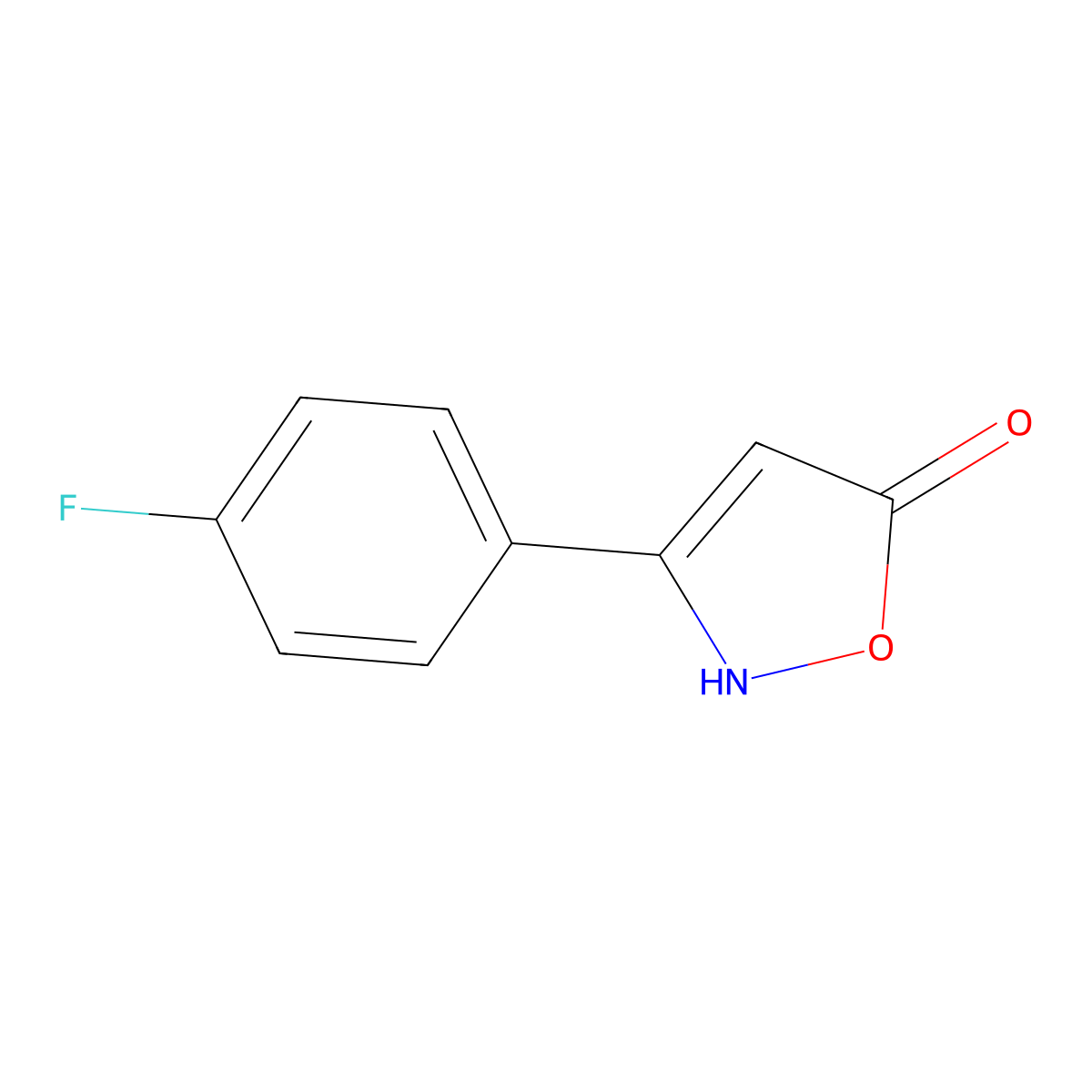 3-(4-Fluorophenyl)-1,2-oxazol-5-ol molecular structure, CAS 1354939-56-2