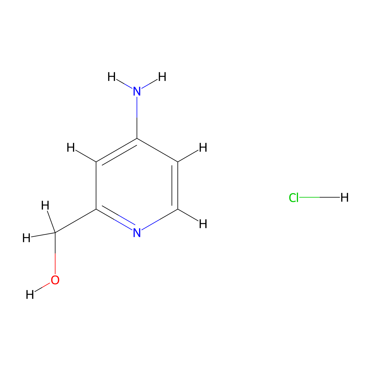 (4-Aminopyridin-2-yl)methanol hydrochloride molecular structure, CAS 1354940-95-6