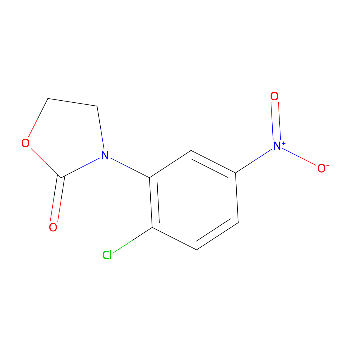 3-(2-Chloro-5-nitrophenyl)-1,3-oxazolidin-2-one molecular structure, CAS 1354949-41-9