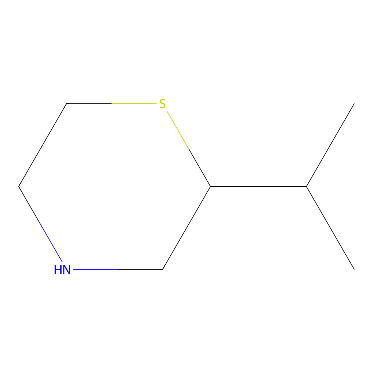 2-(Propan-2-yl)thiomorpholine molecular structure, CAS 1354949-45-3