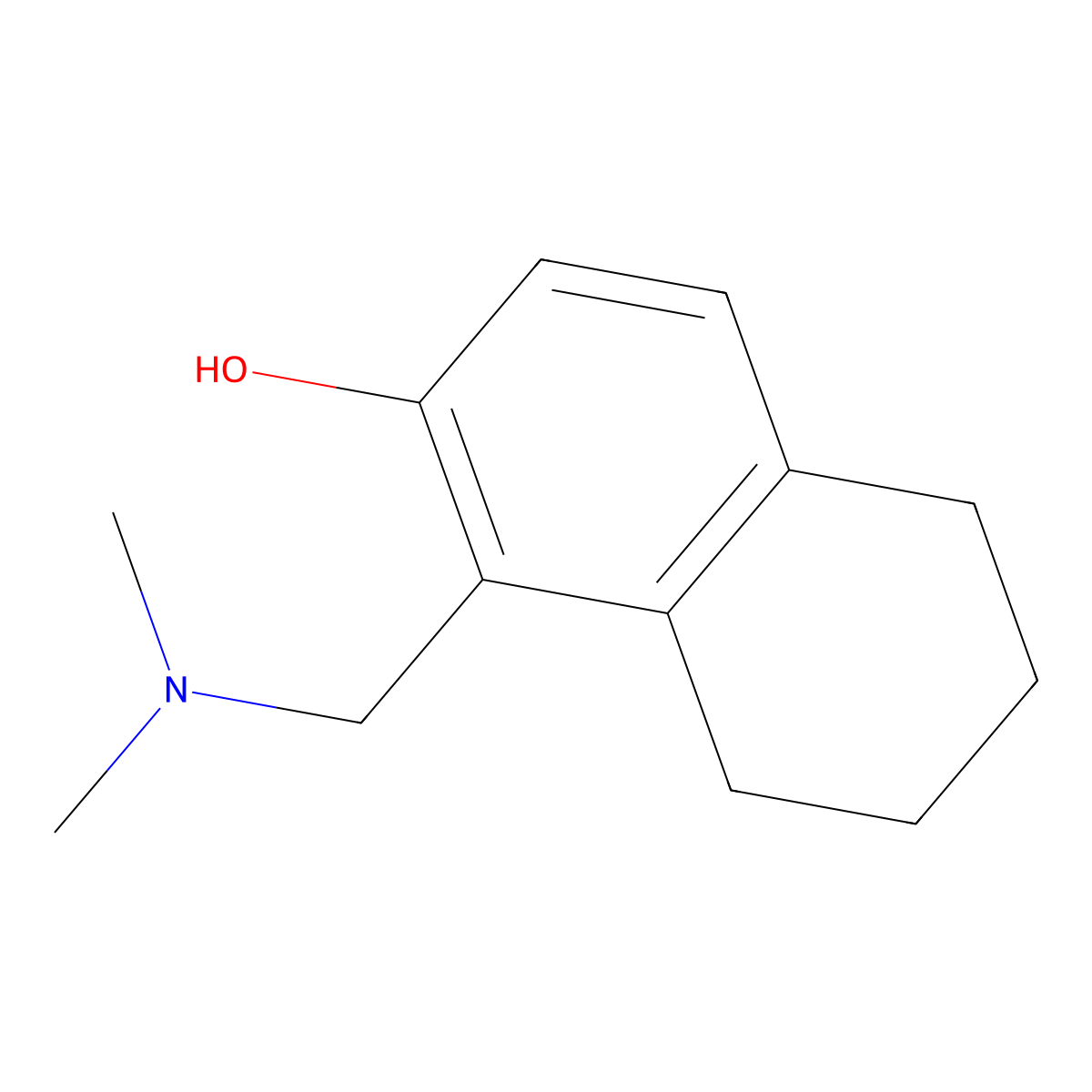 1-[(Dimethylamino)methyl]-5,6,7,8-tetrahydronaphthalen-2-ol molecular structure, CAS 1354949-65-7