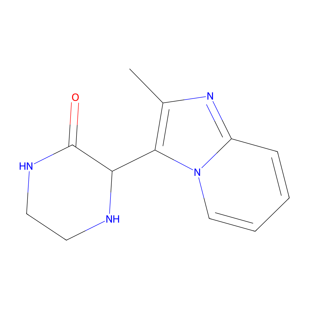 3-{2-Methylimidazo[1,2-a]pyridin-3-yl}piperazin-2-one molecular structure, CAS 1354949-78-2