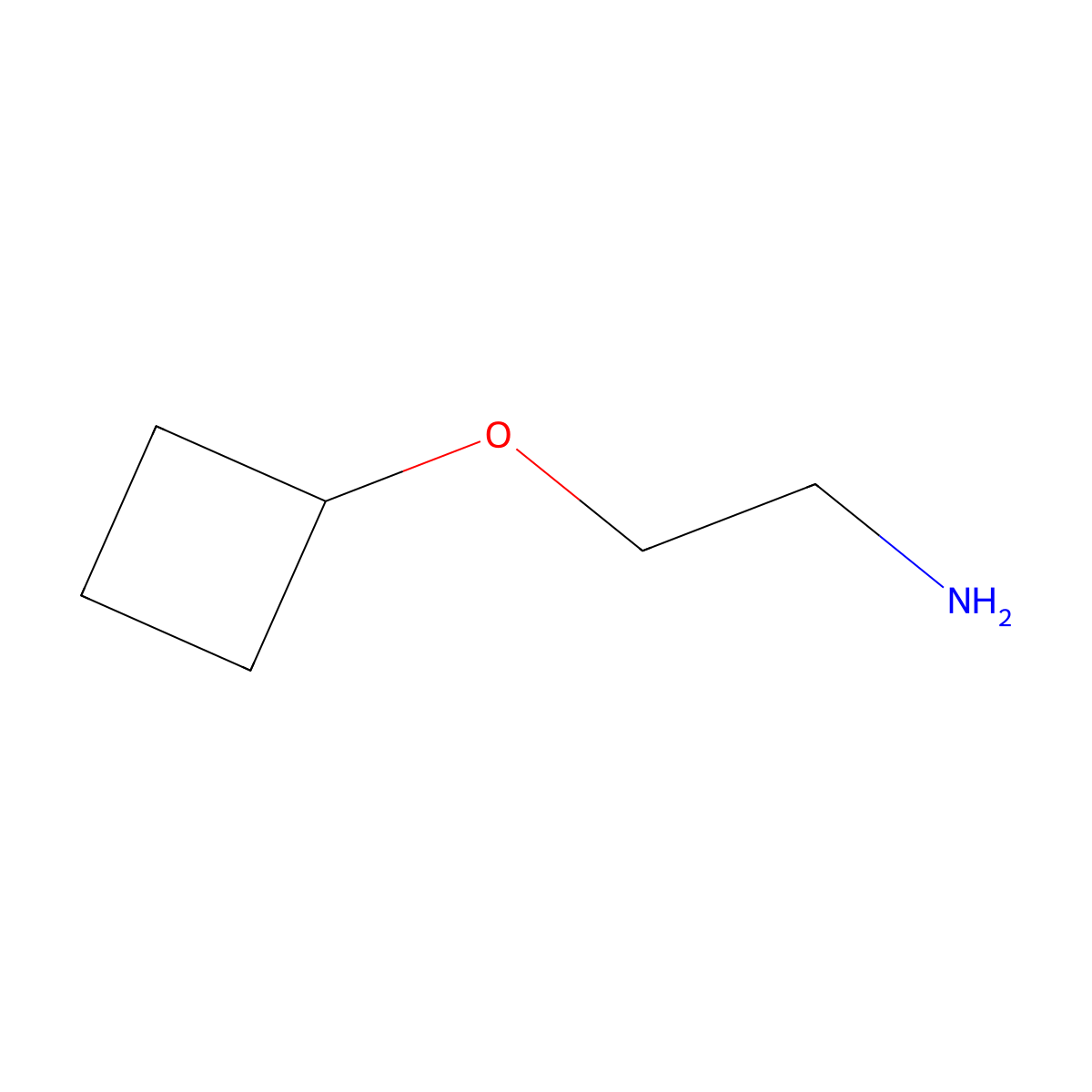(2-Aminoethoxy)cyclobutane molecular structure, CAS 1354949-92-0