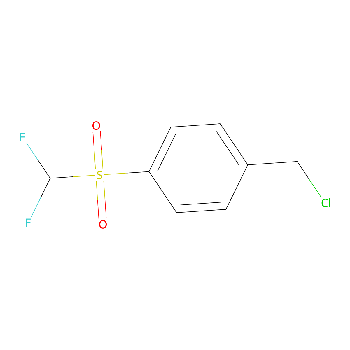 1-(Chloromethyl)-4-difluoromethanesulfonylbenzene molecular structure, CAS 1354949-96-4
