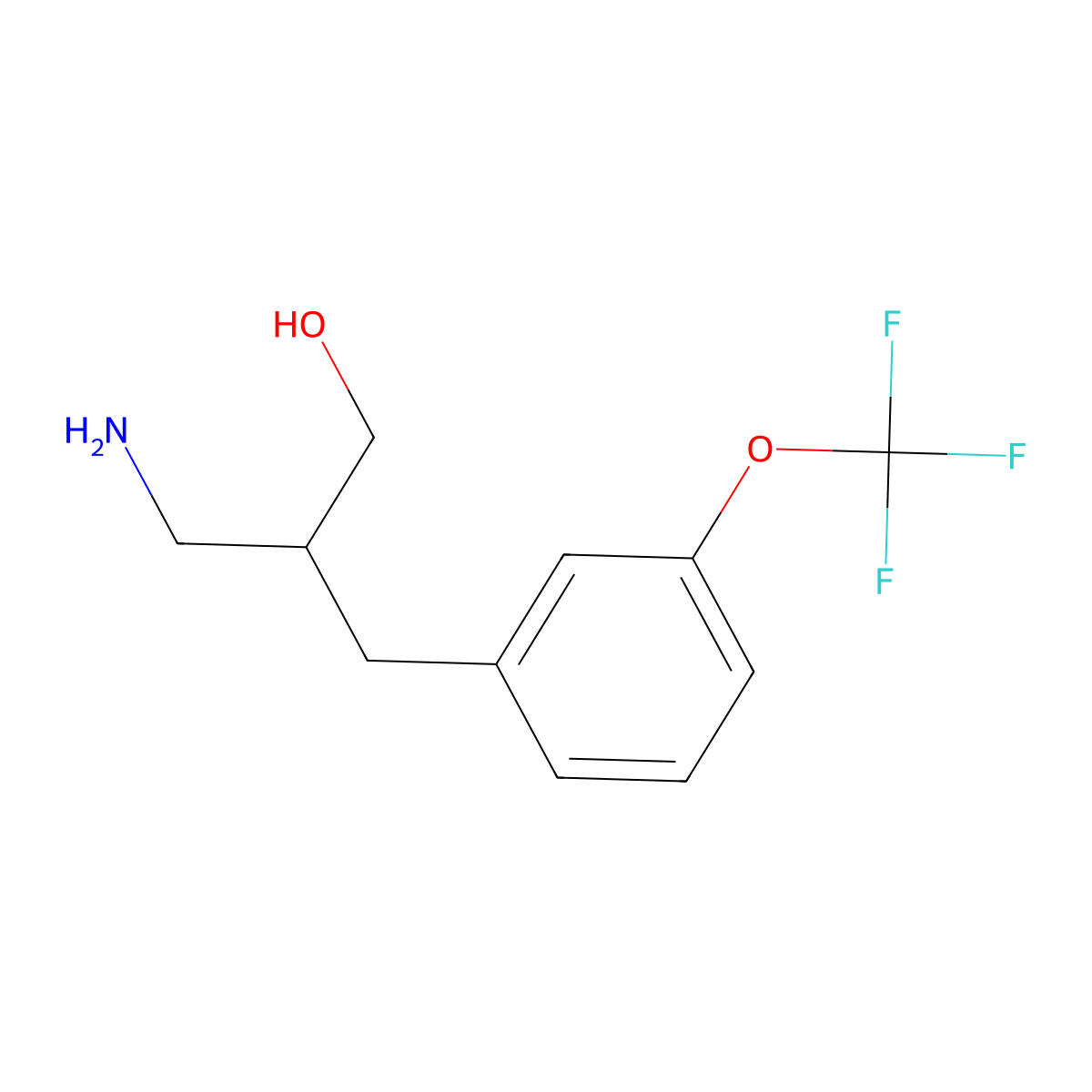 3-Amino-2-{[3-(trifluoromethoxy)phenyl]methyl}propan-1-ol molecular structure, CAS 1354949-97-5
