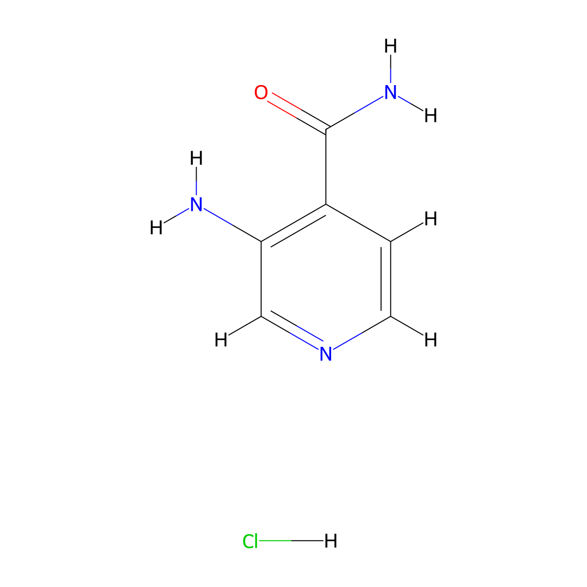 3-Aminopyridine-4-carboxamide hydrochloride molecular structure, CAS 1354950-11-0