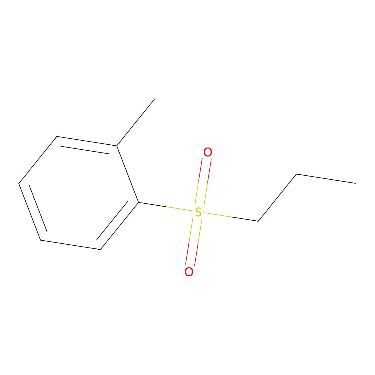 1-Methyl-2-(propane-1-sulfonyl)benzene molecular structure, CAS 1354950-23-4