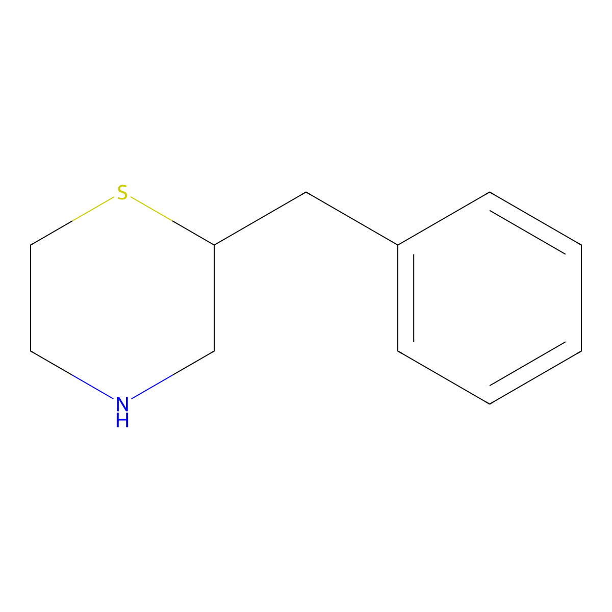 2-Benzylthiomorpholine molecular structure, CAS 1354950-27-8