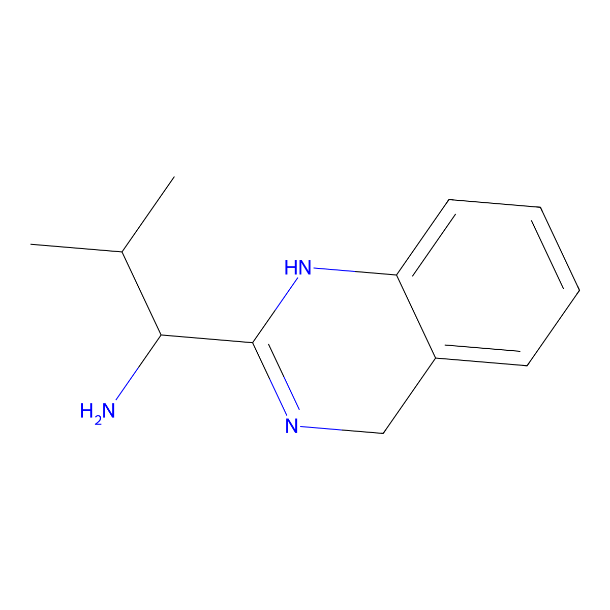 1-(3,4-Dihydroquinazolin-2-yl)-2-methylpropan-1-amine molecular structure, CAS 1354950-82-5