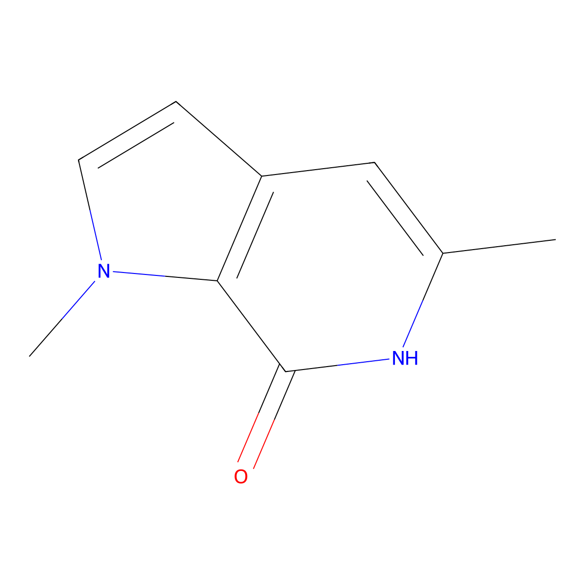 1,5-dimethyl-1H,6H,7H-pyrrolo[2,3-c]pyridin-7-one molecular structure, CAS 1354951-04-4
