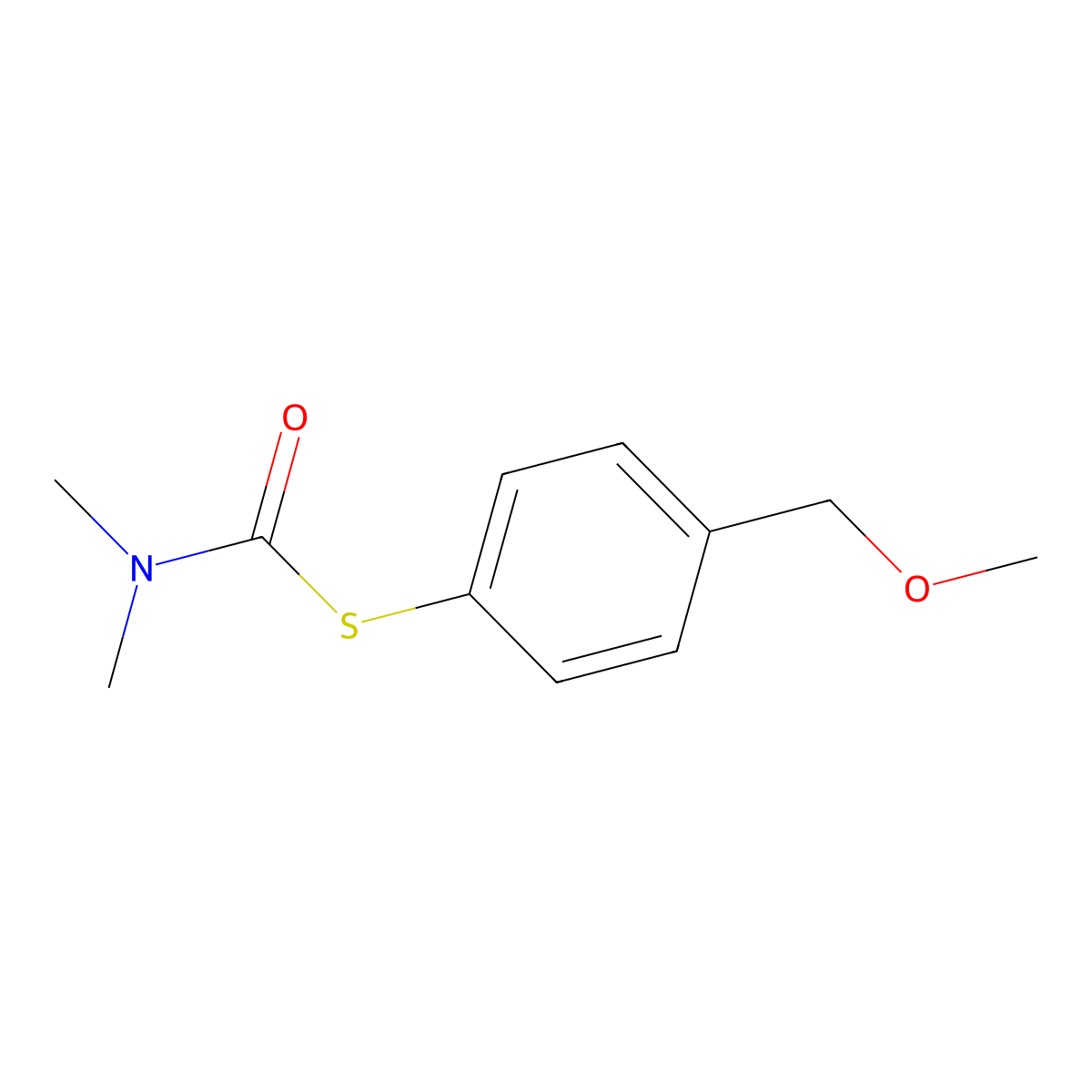 1-{[4-(methoxymethyl)phenyl]sulfanyl}-N,N-dimethylformamide molecular structure, CAS 1354951-42-0