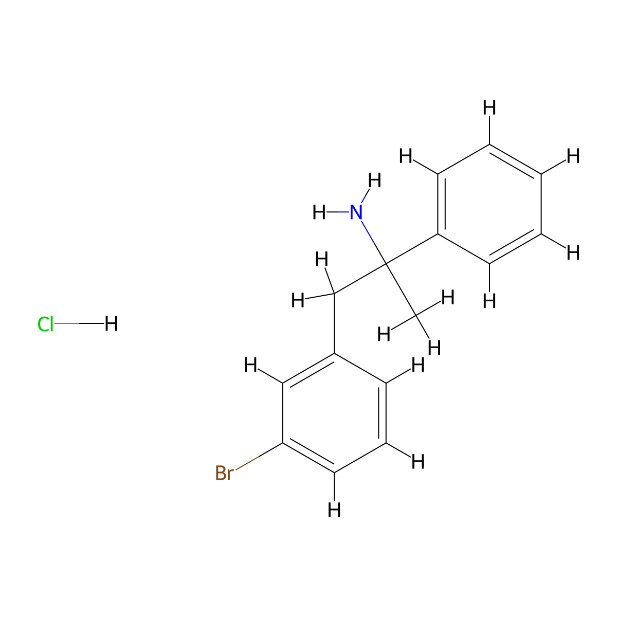 1-(3-Bromophenyl)-2-phenylpropan-2-amine hydrochloride molecular structure, CAS 1354951-45-3