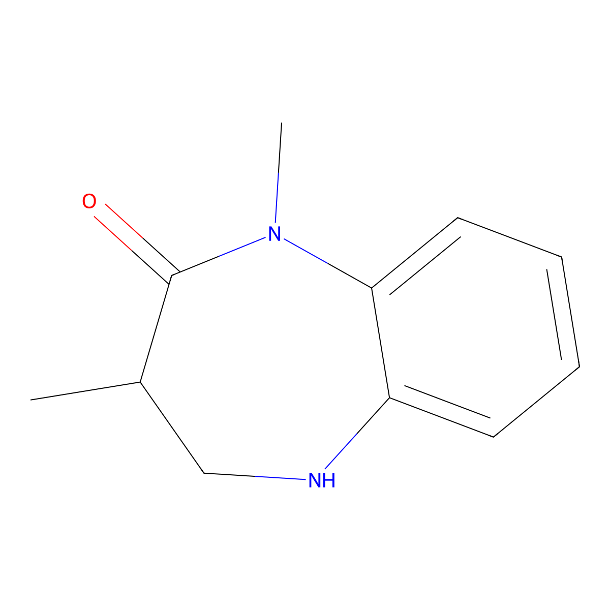 1,3-dimethyl-2,3,4,5-tetrahydro-1H-1,5-benzodiazepin-2-one molecular structure, CAS 1354951-51-1