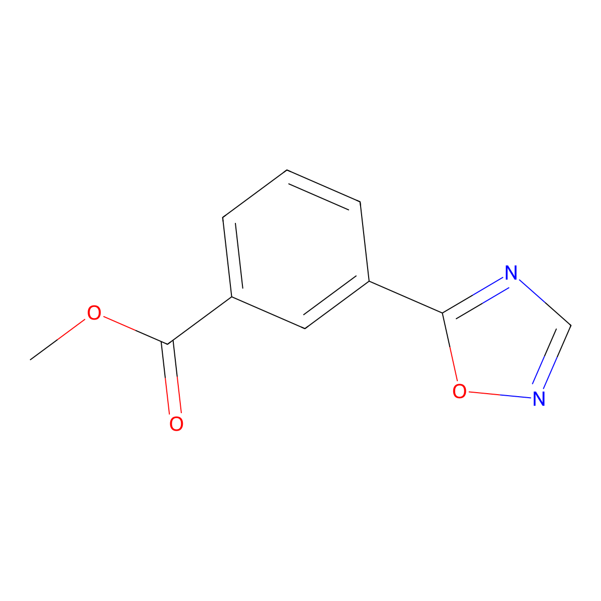 Methyl 3-(1,2,4-oxadiazol-5-yl)benzoate molecular structure, CAS 1354951-60-2