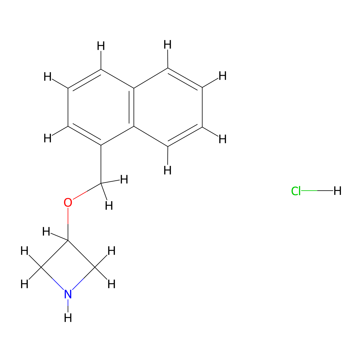 3-((Naphthalen-1-yl)methoxy)azetidine hydrochloride molecular structure, CAS 1354951-68-0
